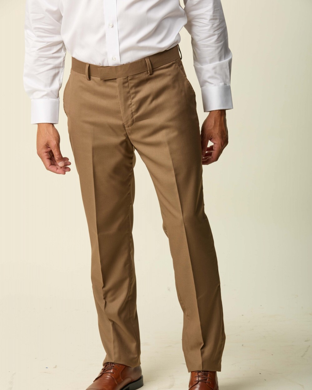Pantalón Vestir Corte Clásico Khaki