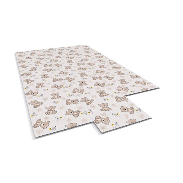 REVESTIMIENTO PVC PARA PARED MODELOBEAR - 0.25X6 MTS / Espesor: 10 MM Revestimiento Pvc Para Pared Modelobear - 0.25x6 Mts / Espesor: 10 Mm