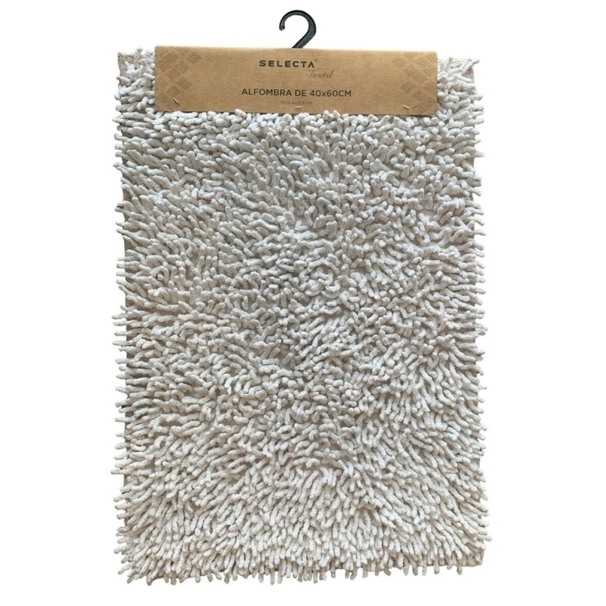 ALFOMBRA SHAGGY BLANCO. 40x60CM 