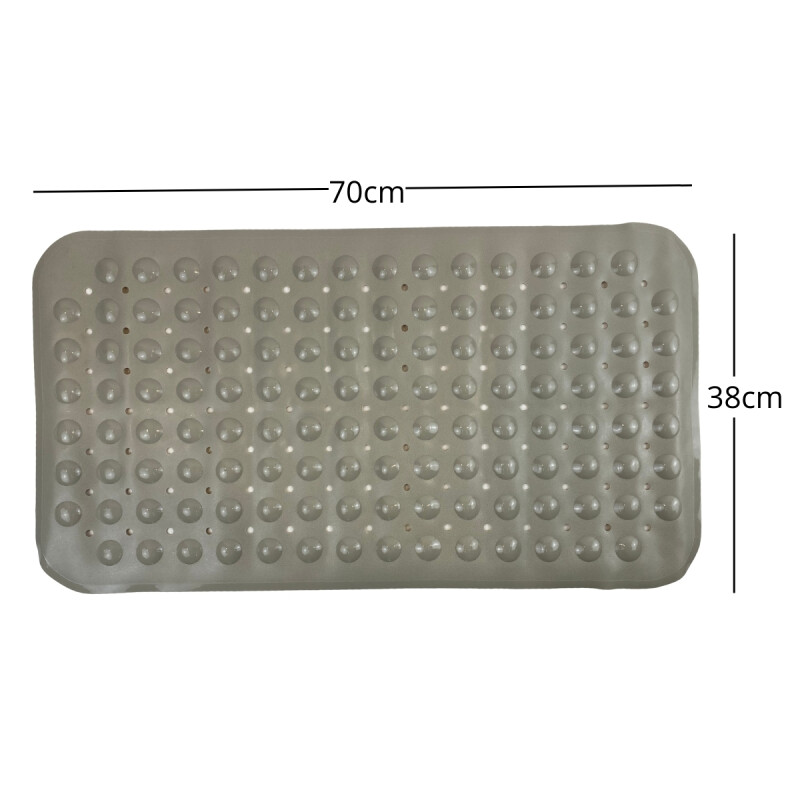 Alfombra con ventosas para el baño 38cm x 70cm BEIGE