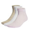 Medias de Mujer Adidas SPW Ank x3 Beige - Rosado - Blanco