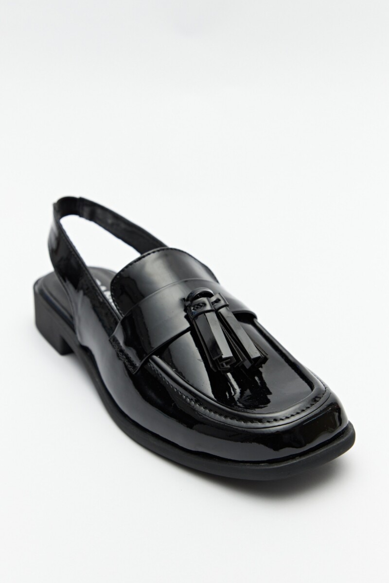ZUECO BARONESSE Charol Negro