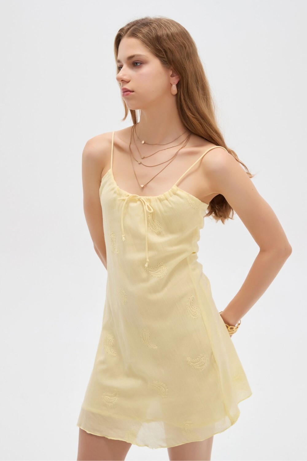 Vestido Tamaro Amarillo Palido