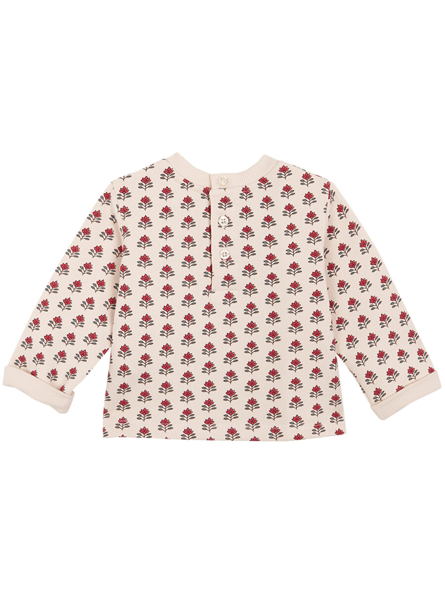 Sudadera Estampada Crudo