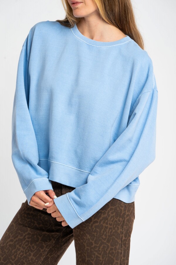 Sweater Algodón Celeste