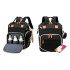 Bolso Maternal Mochila Madre Moderna Impermeable Resistente variante color NEGRO