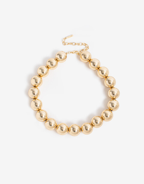 Collares Cortos Metal Collares Cortos, Metal Balls - Dorado