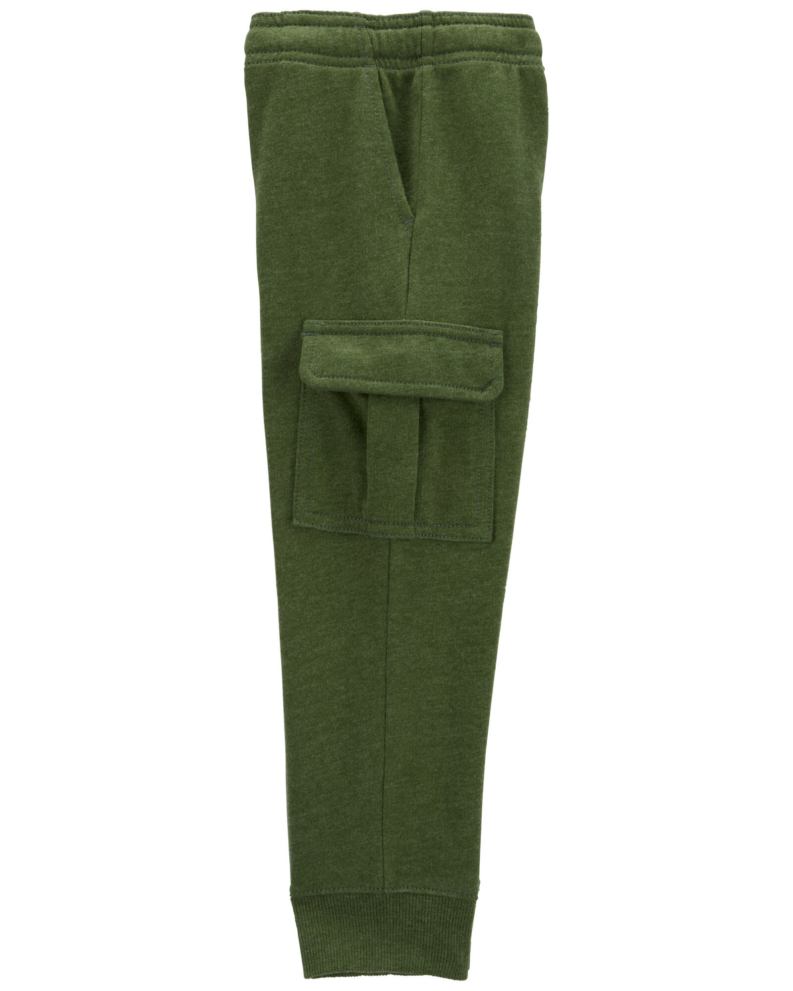 Pantalón cargo de algodón, verde Sin color