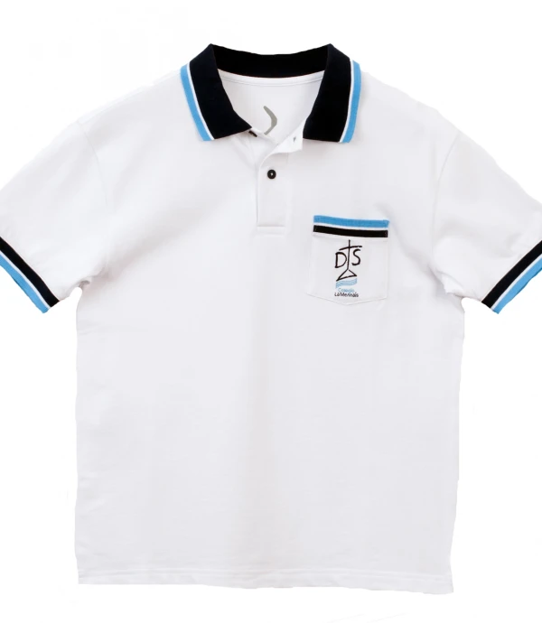 Remera Polo Colegio La Mennais Blanco