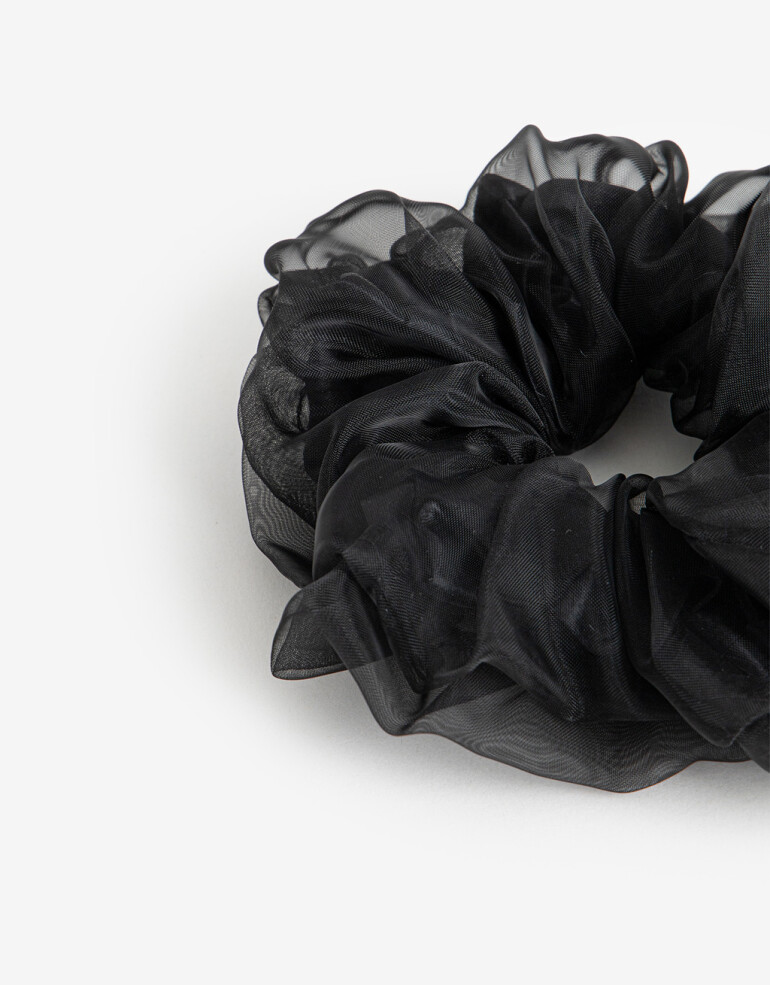 Skunzies Lisas Scrunchie Doble - Negro