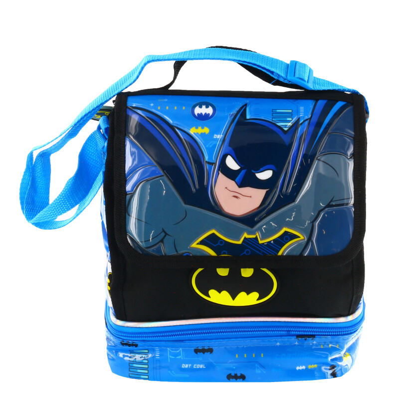 Lanchera Batman Celeste - Negro