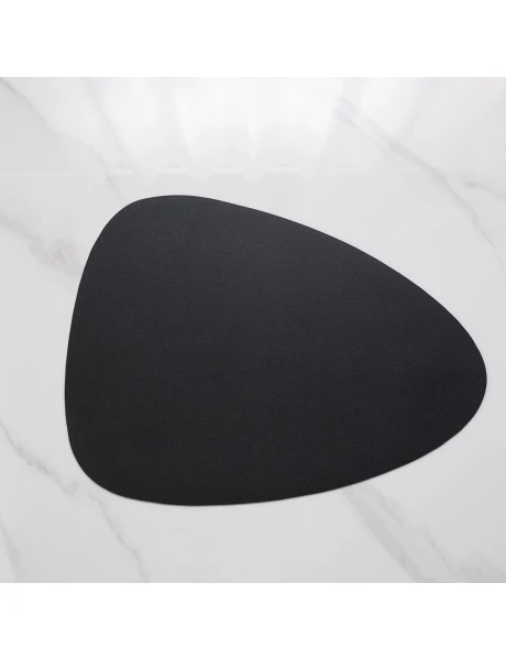 INDIVIDUAL PVC DISEÑO GOTA NEGRO 31X42CMS INDIVIDUAL PVC DISEÑO GOTA NEGRO 31X42CMS