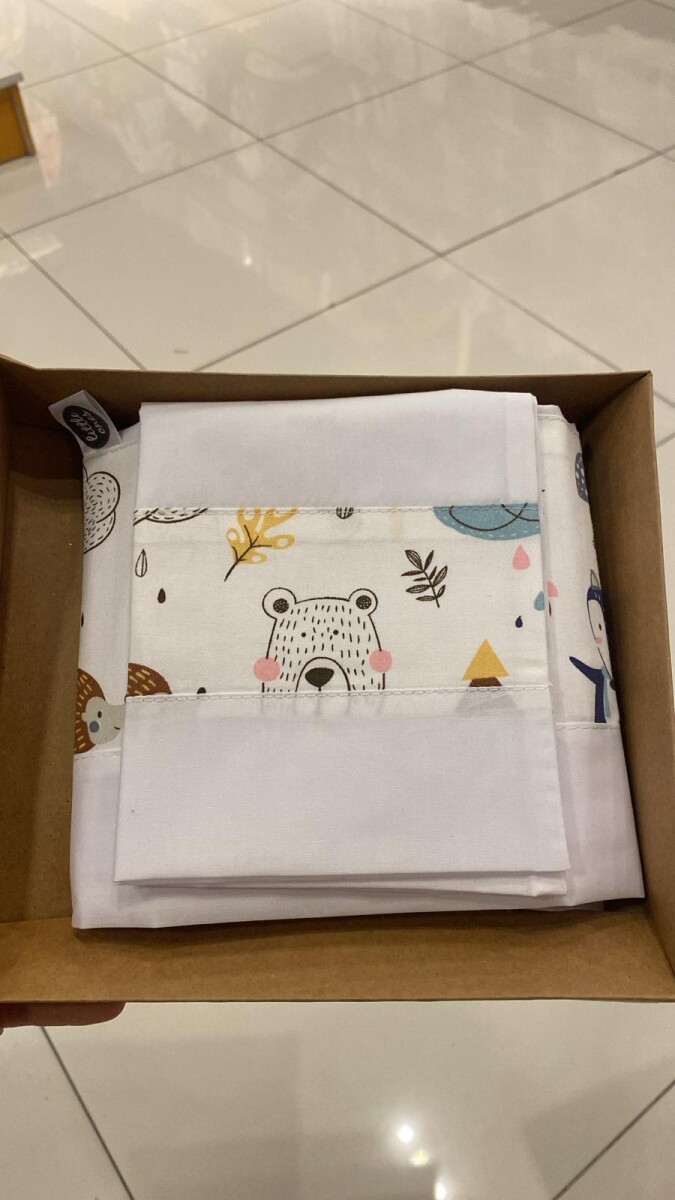 Sabanas minicuna colecho Little Ones - oso FOREST 