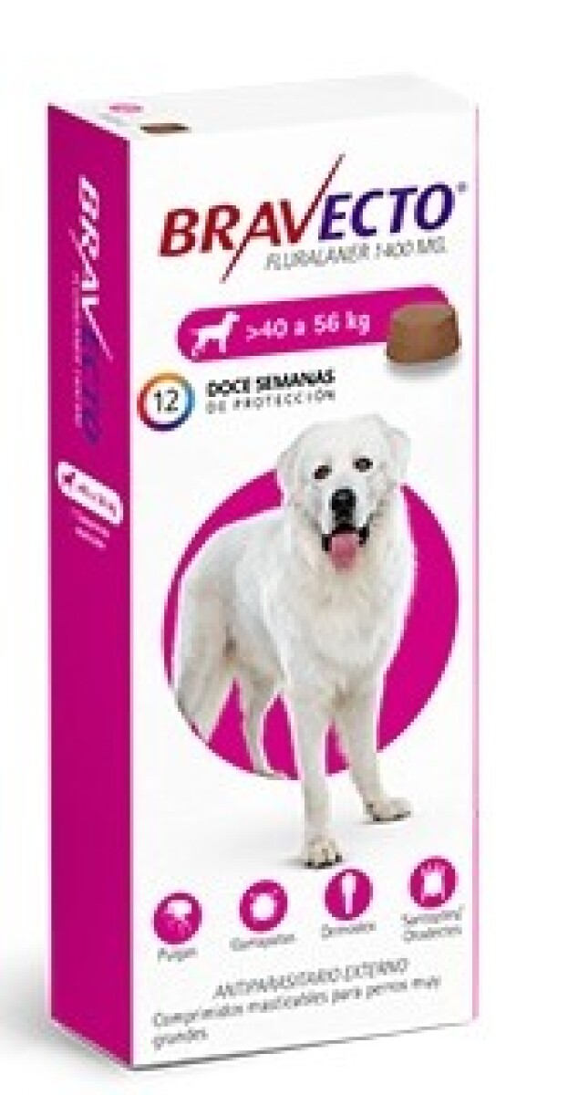 BRAVECTO TRIMESTRAL MSD PERROS 40 A 56KG 