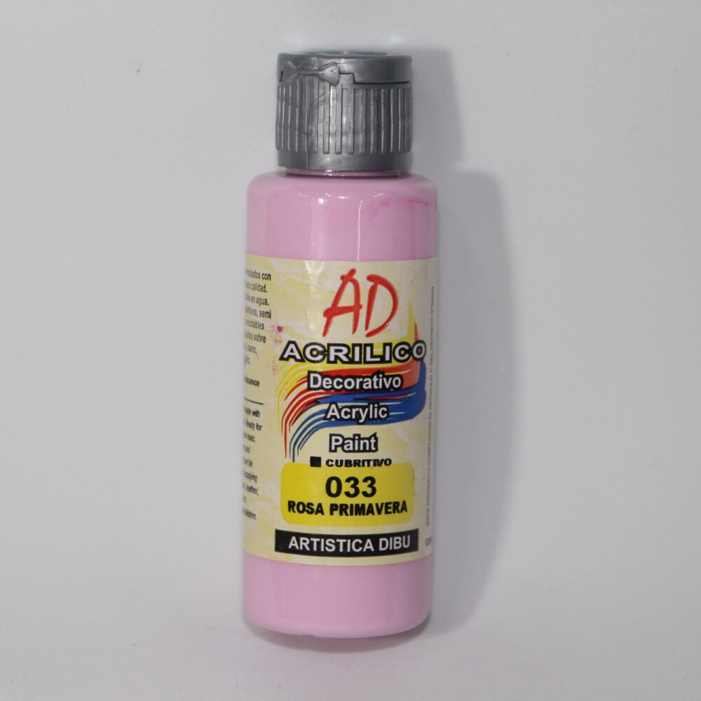 PINTURA ACRILICA ARTISTICA DIBU 60 ML. DIFERENTES COLORES COLOR ROSA PRIMAVERA 033