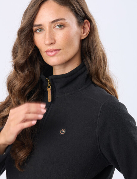 BUZO POLAR MEDIO CIERRE Negro