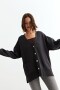Cardigan oversized NEGRO