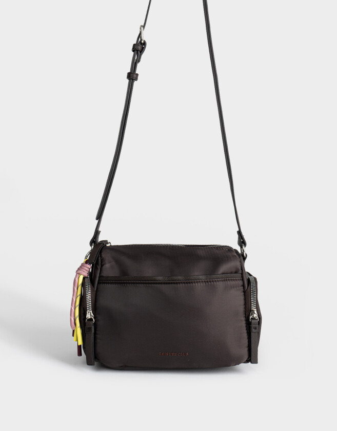 Bandoleras Bandolera Deportiva Con Charm - Marron Oscuro