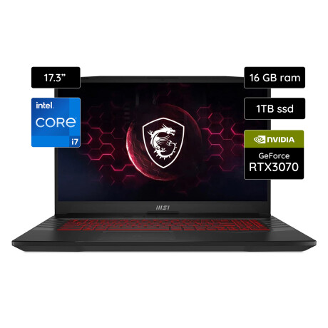 Notebook Gamer MSI Pulse GL76 12UGK-258 17.3" 1TB SSD / 16GB RAM Intel Core i7 4.7Ghz 360Hz GeForce RTX 3070 8GB Black