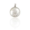Dije Colgante Virgen Niña-Plata 925-Nacar-CP3648 conpiedra