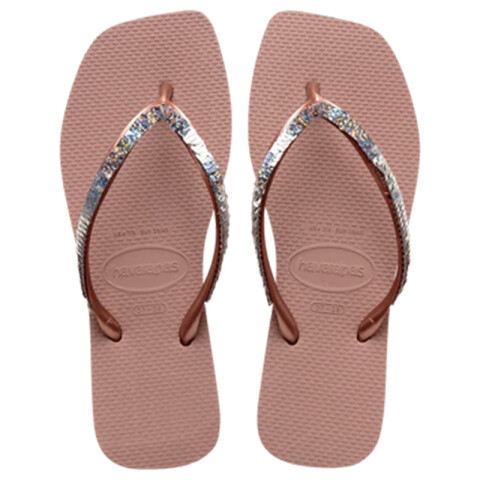 Ojotas Havaianas Slim Square Magic Sequin Rosado