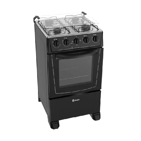Cocina Thompson Combinada Negra a Gas 4 H Cth 150001 001