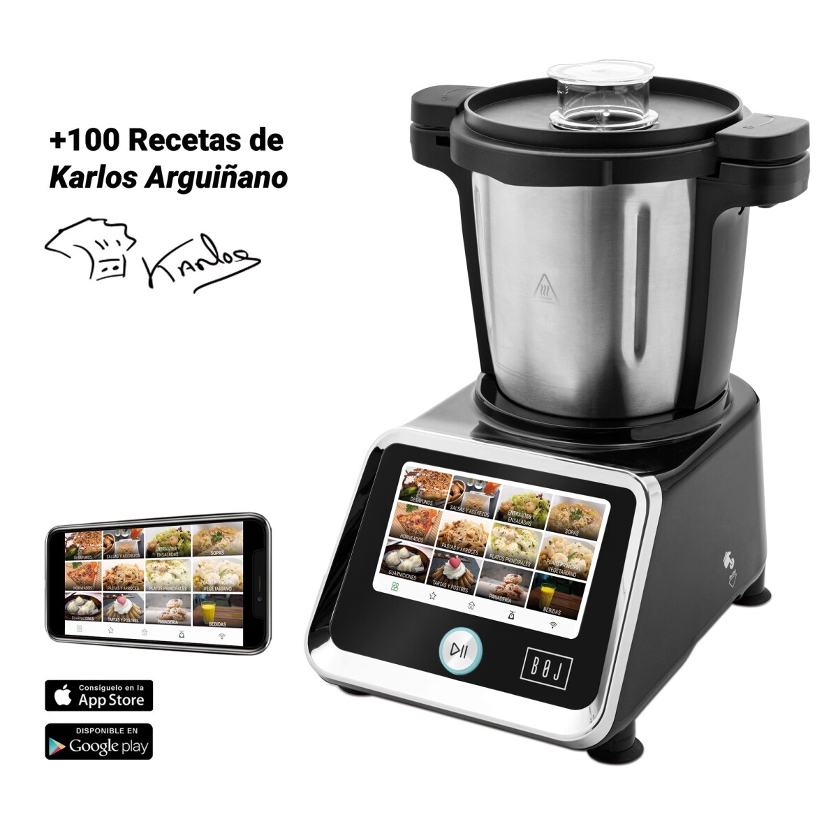 Robot de Cocina MC-2000 Boj - NEGRO 