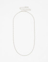 Collares Cortos Metal Collar Corto Delicado Orgánico - Plateado Rodio