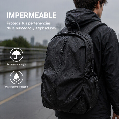 Mochila con bolsillo exterior para viaje Verde