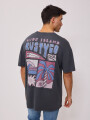 T-SHIRT VERTUNA RUSTY Gris