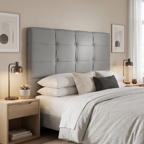 Respaldo London - 2 Plazas 1.40 Gris