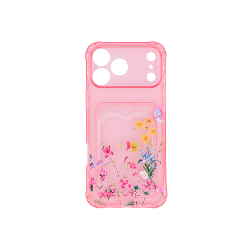 Protector para iPhone 17 Pro Max diseño flores color rosa Protector Para Iphone 17 Pro Max Diseño Flores Color Rosa