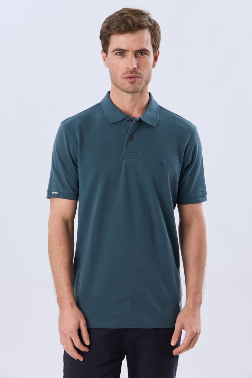 REMERA POLO LISA PIQUÉ Petroleo