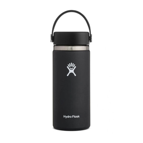 Botella 16 Oz Wide Mouth Flex Cap Black