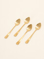 Cuchara Para Café Olivo Set 4 Un. Dorado Color Unico