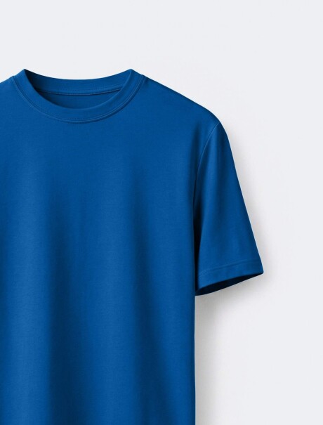 CAMISETA MANGA CORTA SLIM AZUL