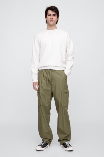 Pantalón Cargo Baggy Hombre Moss Stone