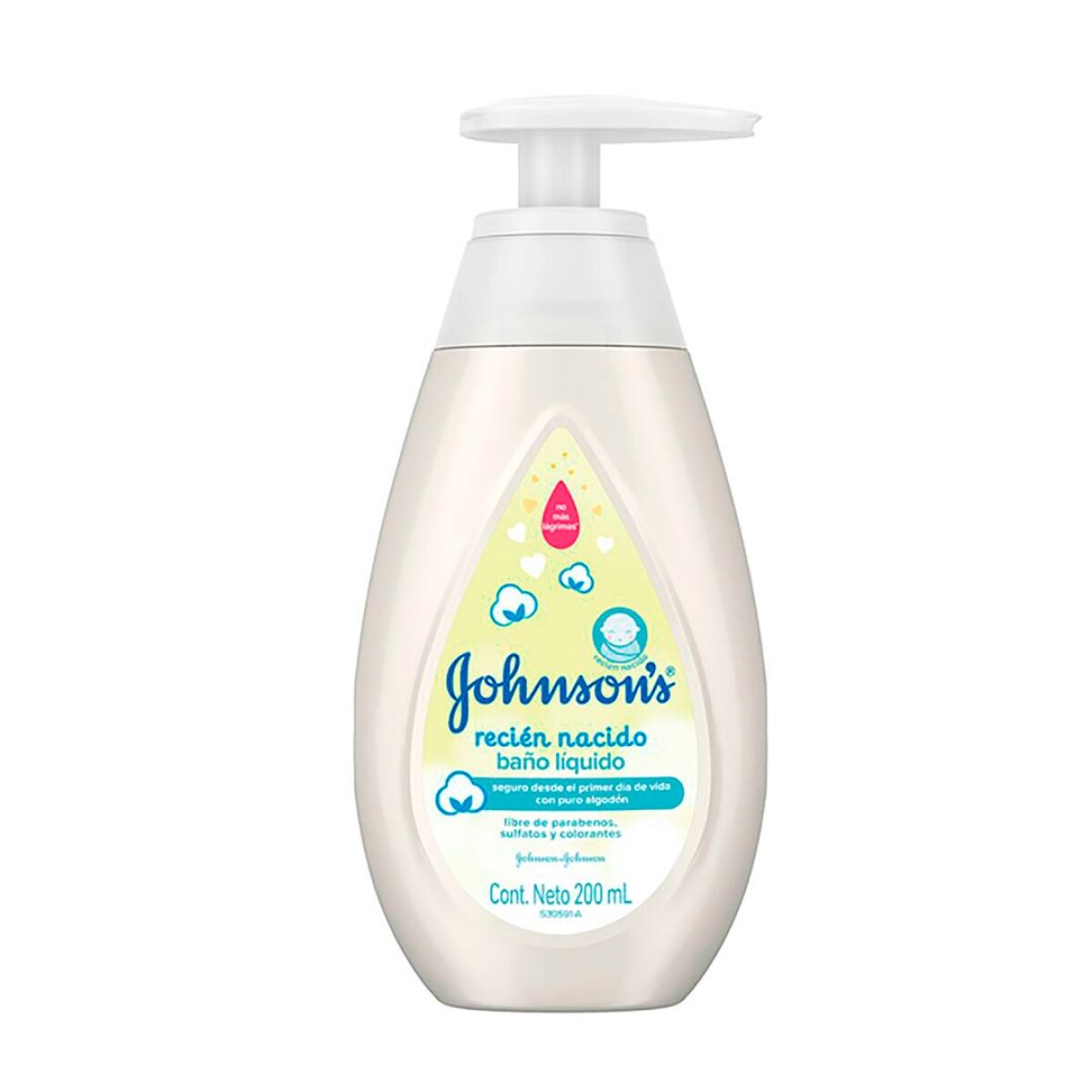 Jabón Líquido Johnson's Baby Recién Nacido 200ml 