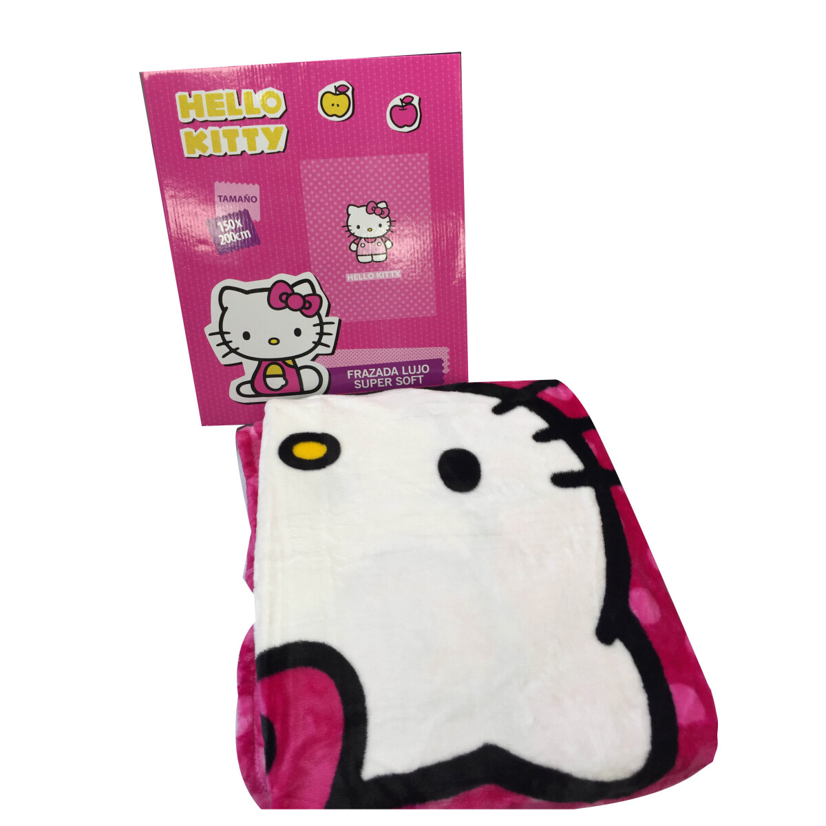 Frazada de Hello Kitty Súper Soft con Caja de 150 x 200 cm 