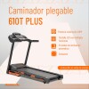 Caminador Athletic 610t Plus Motor 2hp Velocidad Hasta 16km Negro