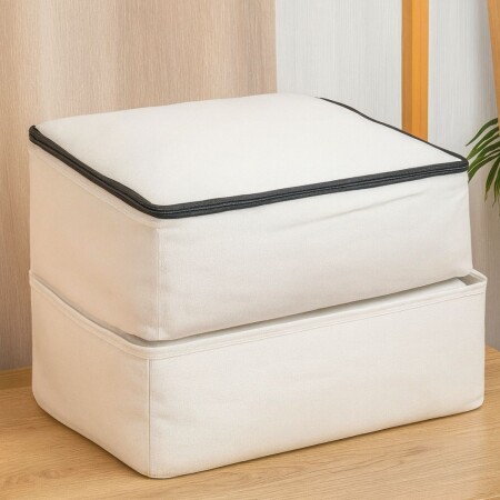 ORGANIZADOR DE TELA RECTANGULAR 105X45X15CM Blanco
