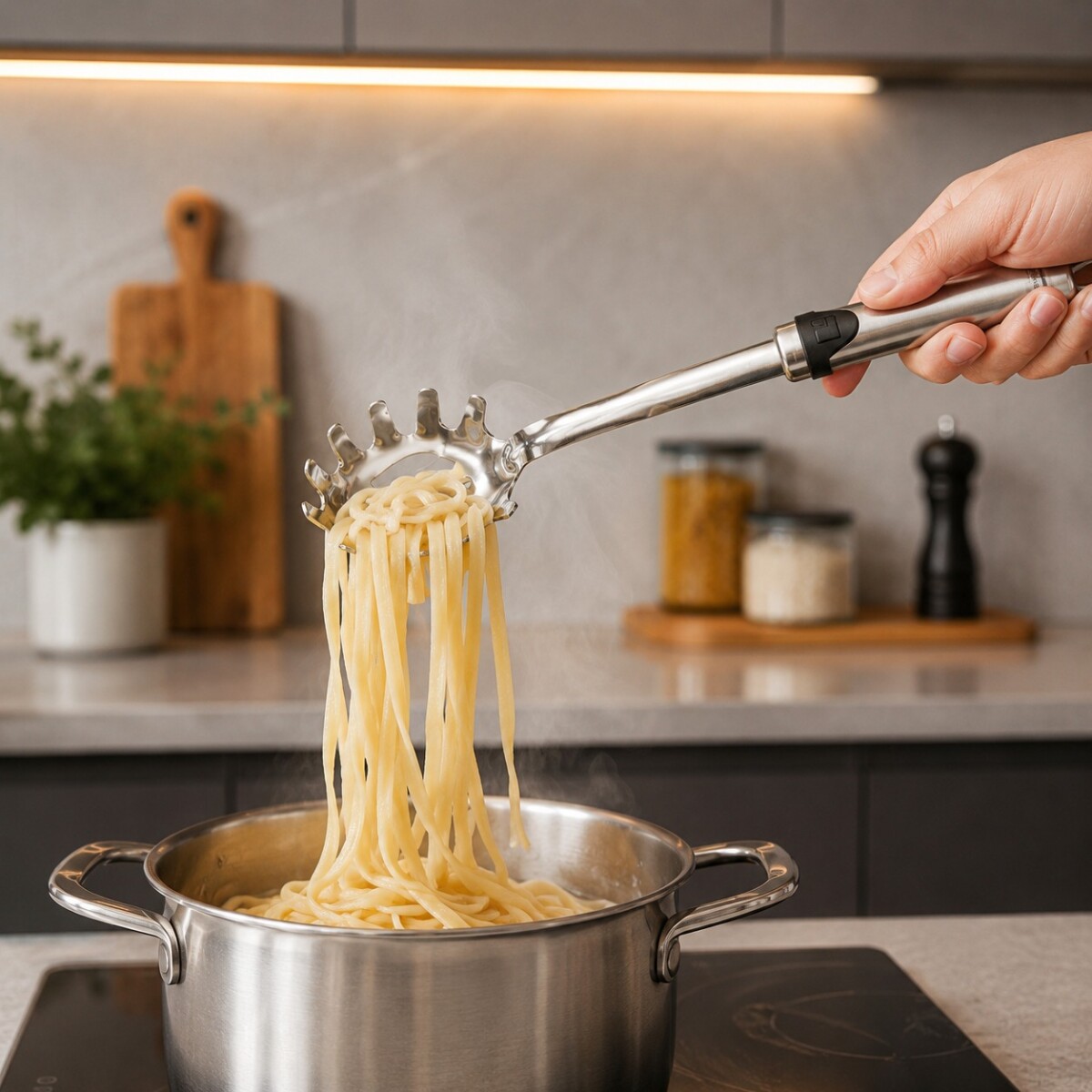 Cuchara para Spaguetis en Acero Inoxidable 
