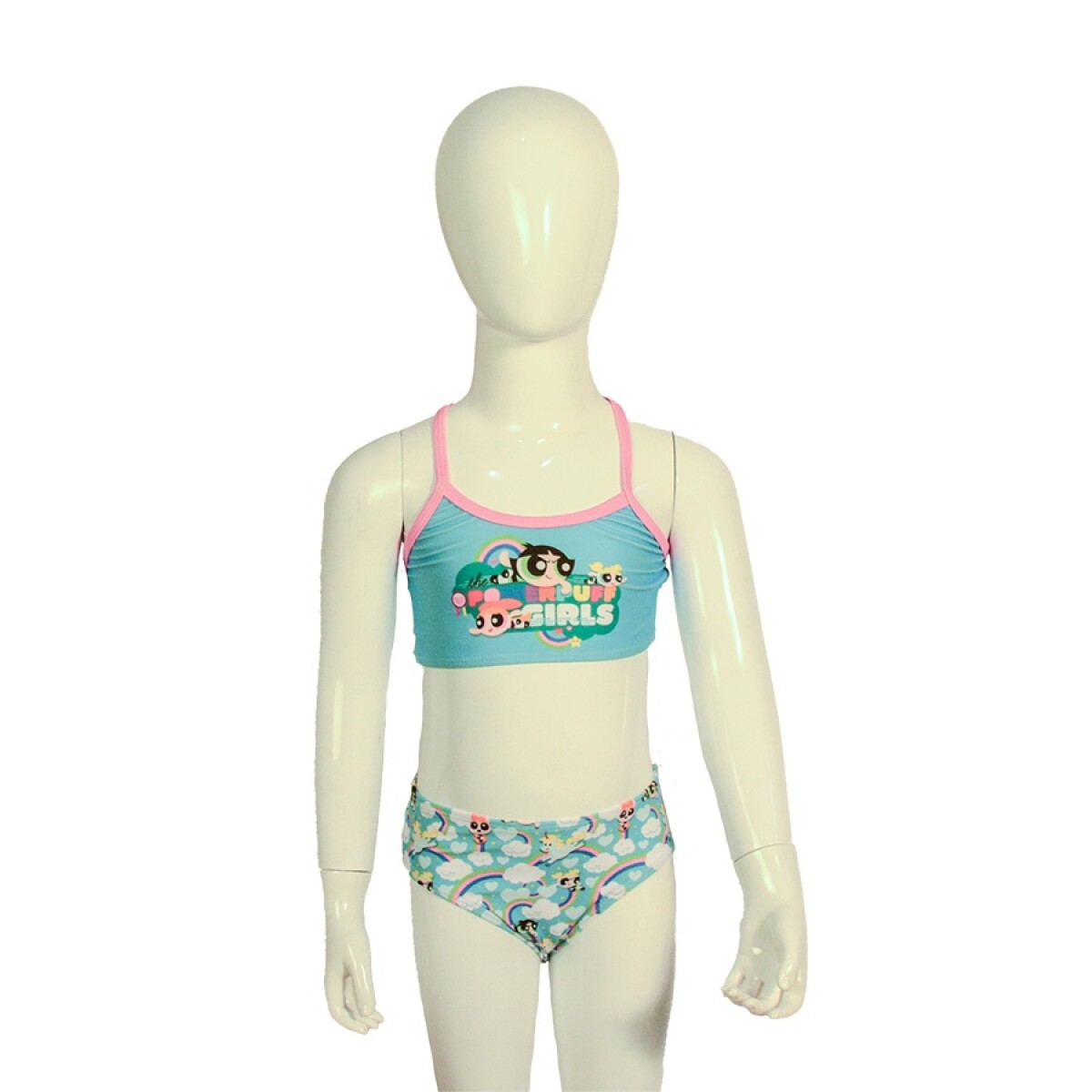 Malla DC Bikini Chicas Superpoderosas de Niños - PPIISS24807 - Celeste 