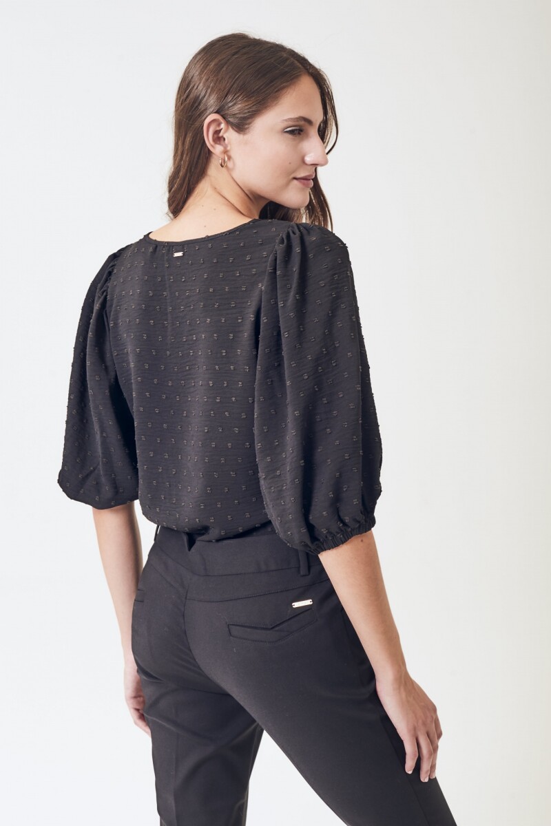 Pantalón Recto Spandex Negro