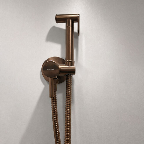 GRIFERIA DUCHA HIGIENICA DE EMBUTIR BRONCE CEPILLADO - SIGNATURE BRONCE-ROSE GOLD