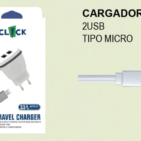Cargador de Pared Click Micro 2 USB 3.1A 001
