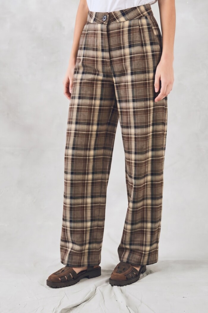 Pantalón Escocés Oliva