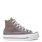 Championes Unisex Chuck Taylor All Star Lift Platform Gris - Blanco