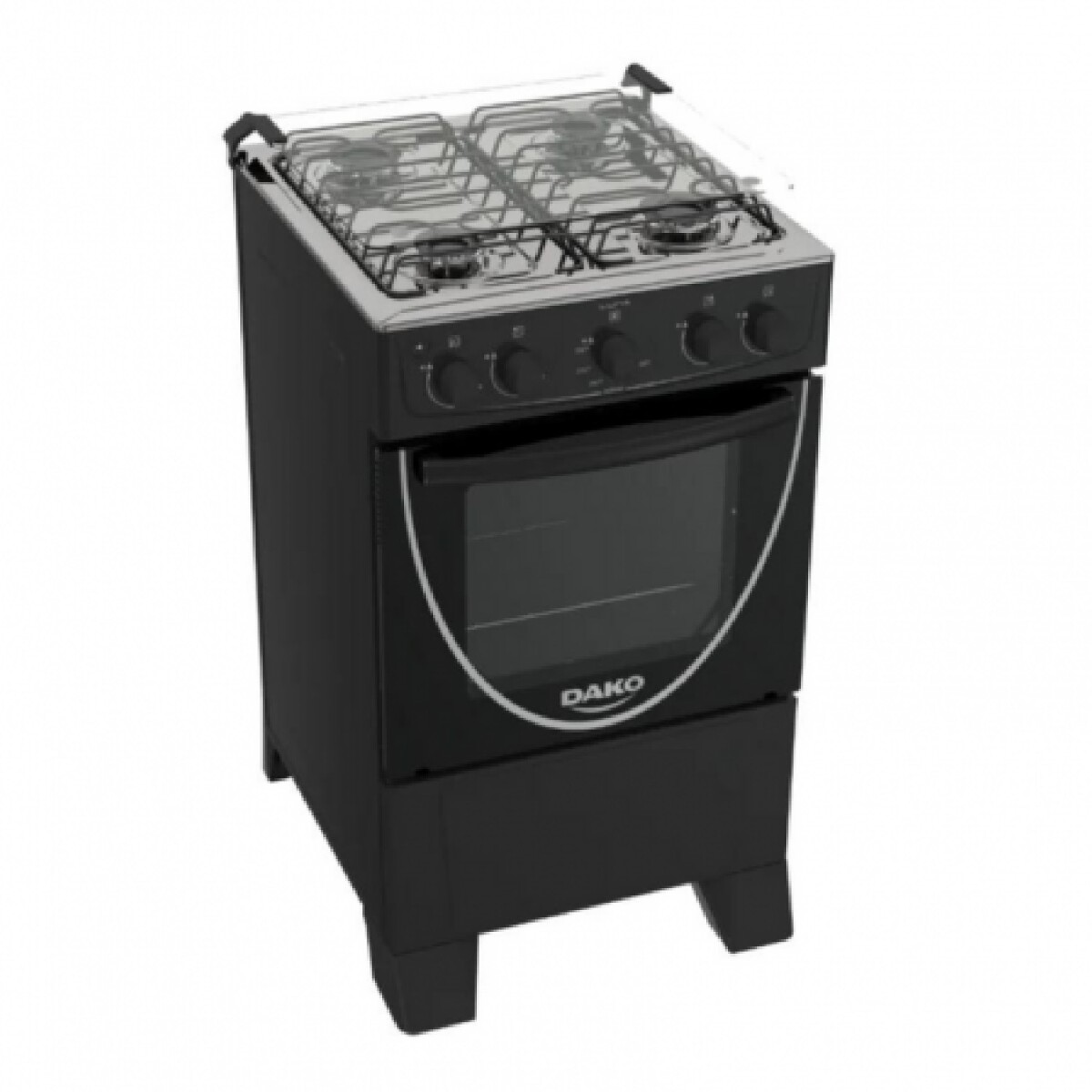 Cocina Dako Luna 4 hornallas Negra 1067 