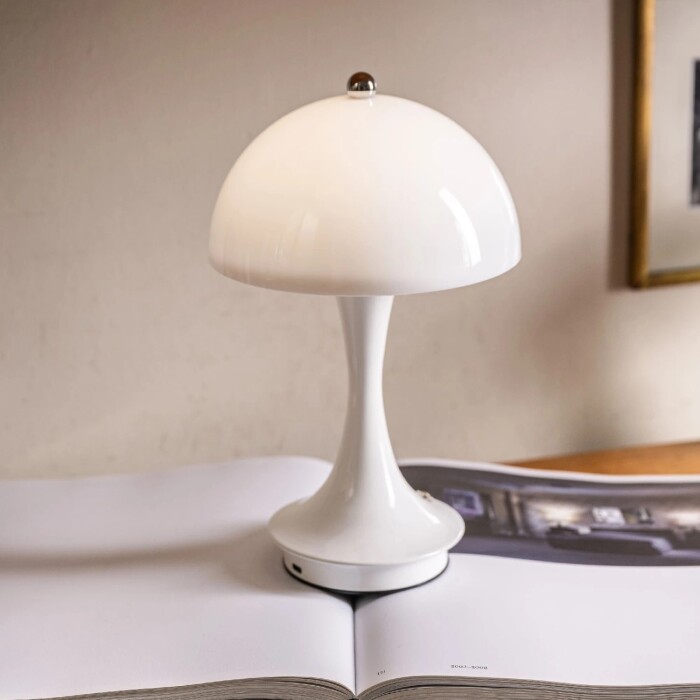 Luminaria de mesa retro inalámbrica White